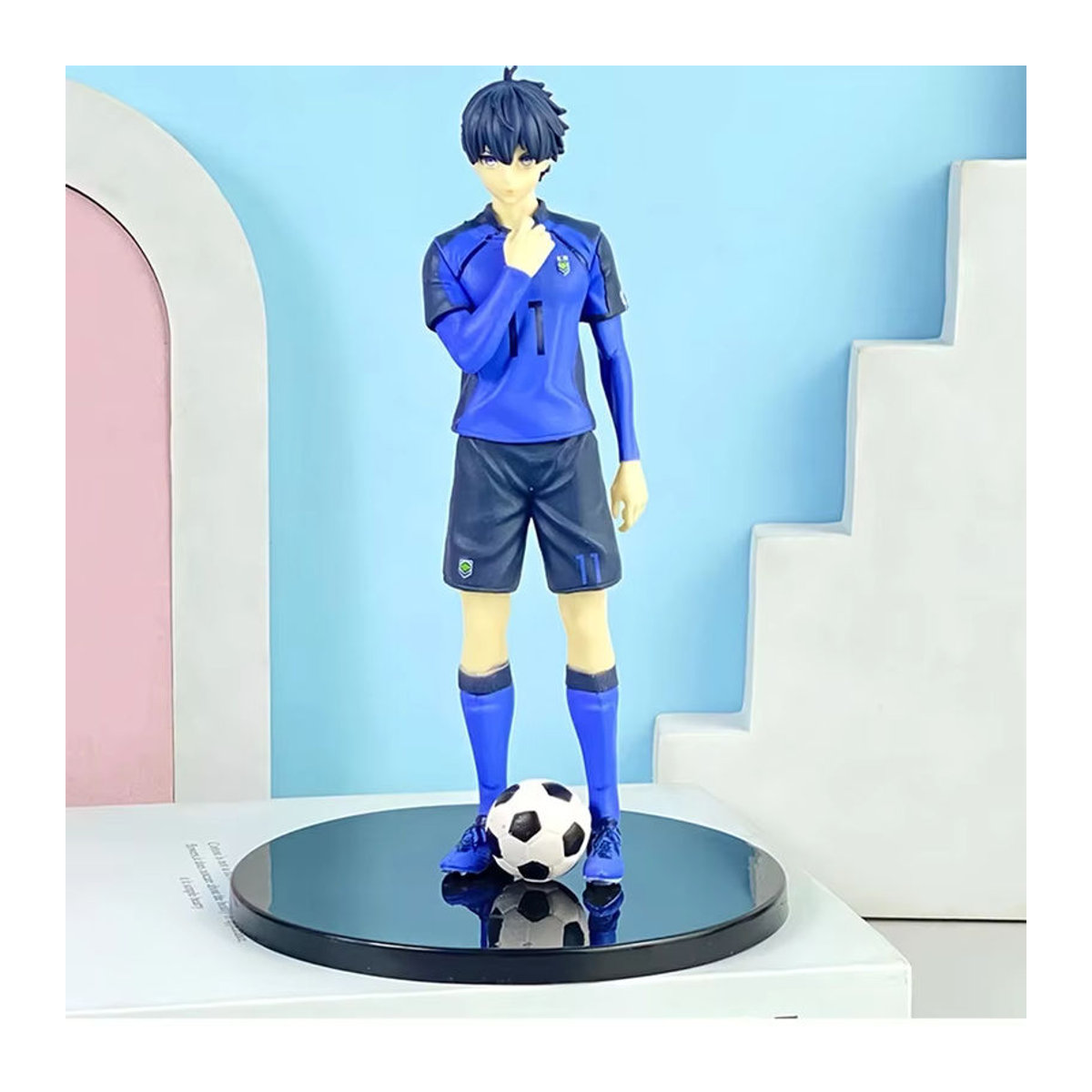 Bandai Blue Lock Anime Figur Isagi Yoichi in Blau, 17 cm Action Figure aus Kunststoff - Bild 5
