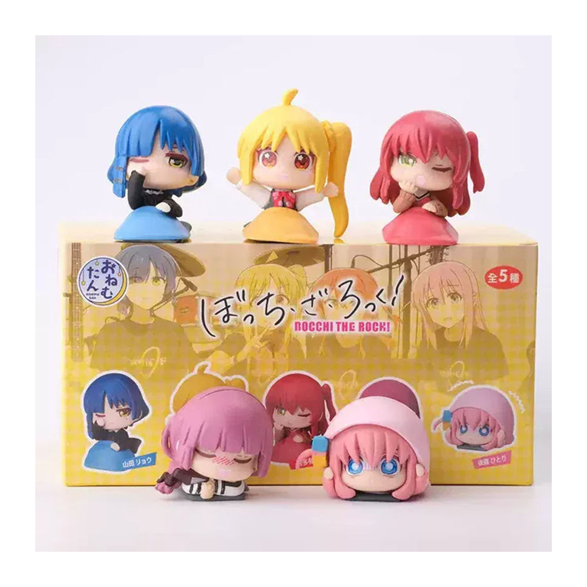 Bandai BOCCHI THE ROCK! Anime-Figur Blind Box Q-Version Hitori Gotoh Ryo Yamada Nijika Ijichi Actionfigur aus Kunststoff, mehrfarbig - Bild 1