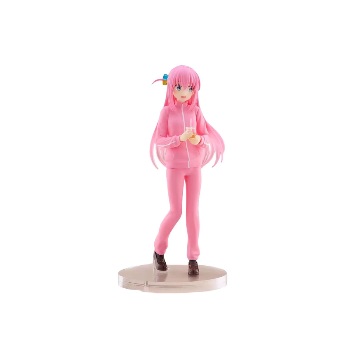 Bandai Bocchi the Rock! Gotoh Hitori Anime Standfigur aus Kunststoff, Farbe: Rosa, Höhe: 18 cm - Bild 2