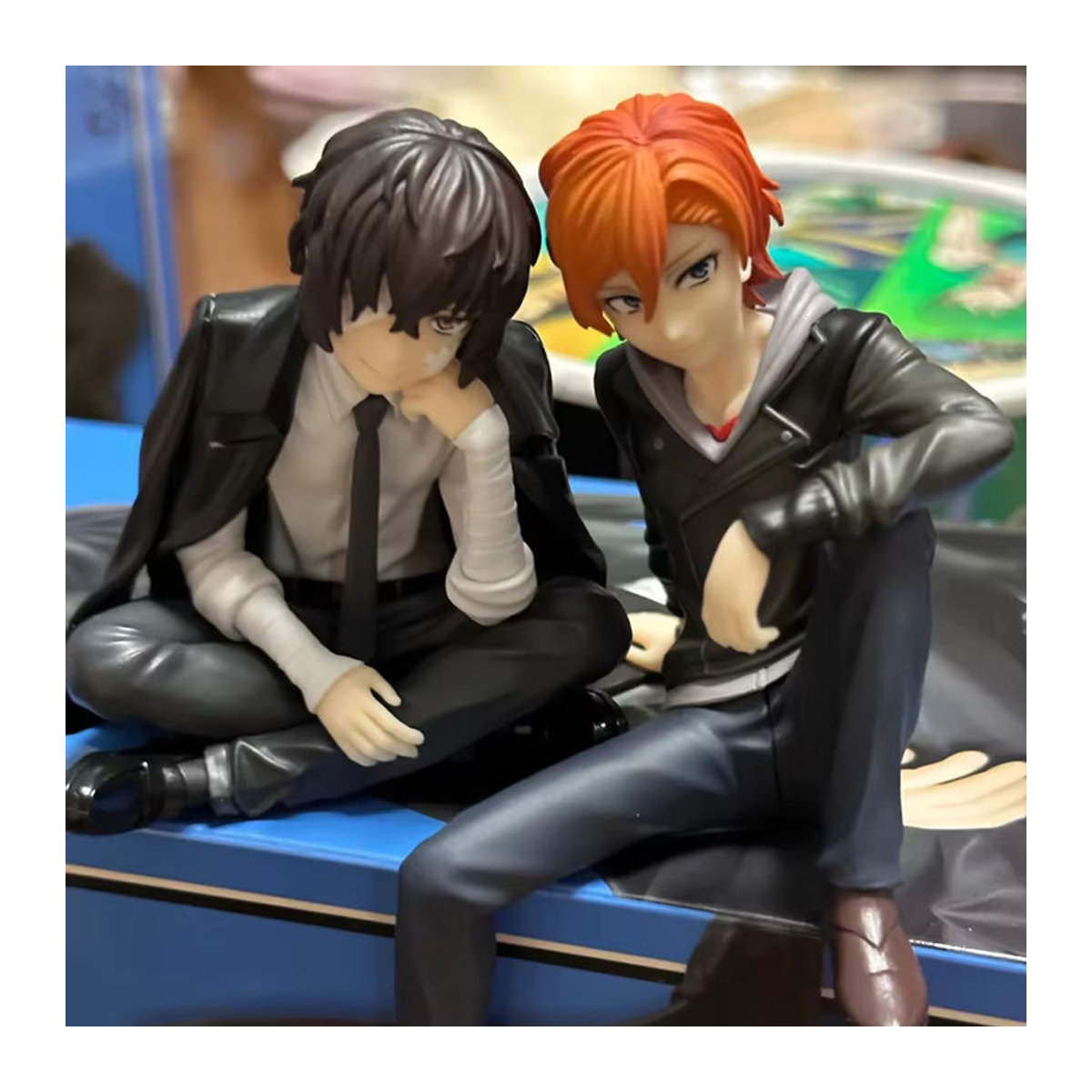 Bandai Bungo Stray Dogs Dazai Osamu und Nakahara Chuuya Figuren Set aus Kunststoff, mehrfarbig, Dekorationsmodell - Bild 3