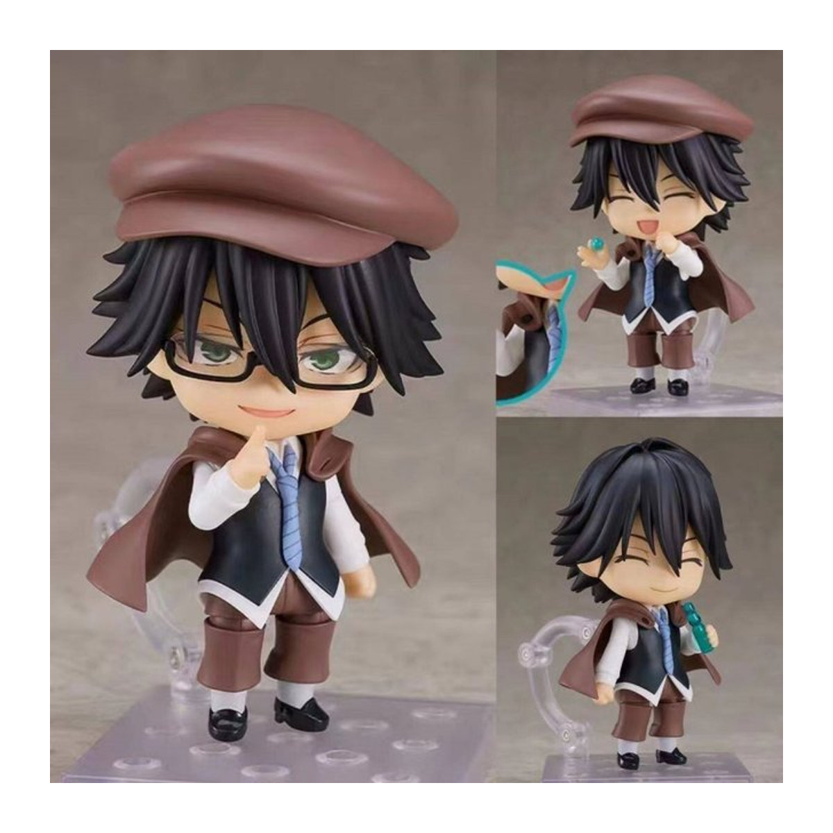 Bandai Bungo Stray Dogs Edogawa Rampo Anime Actionfigur Q-Version Mehrfarbig aus Kunststoff - Bild 1