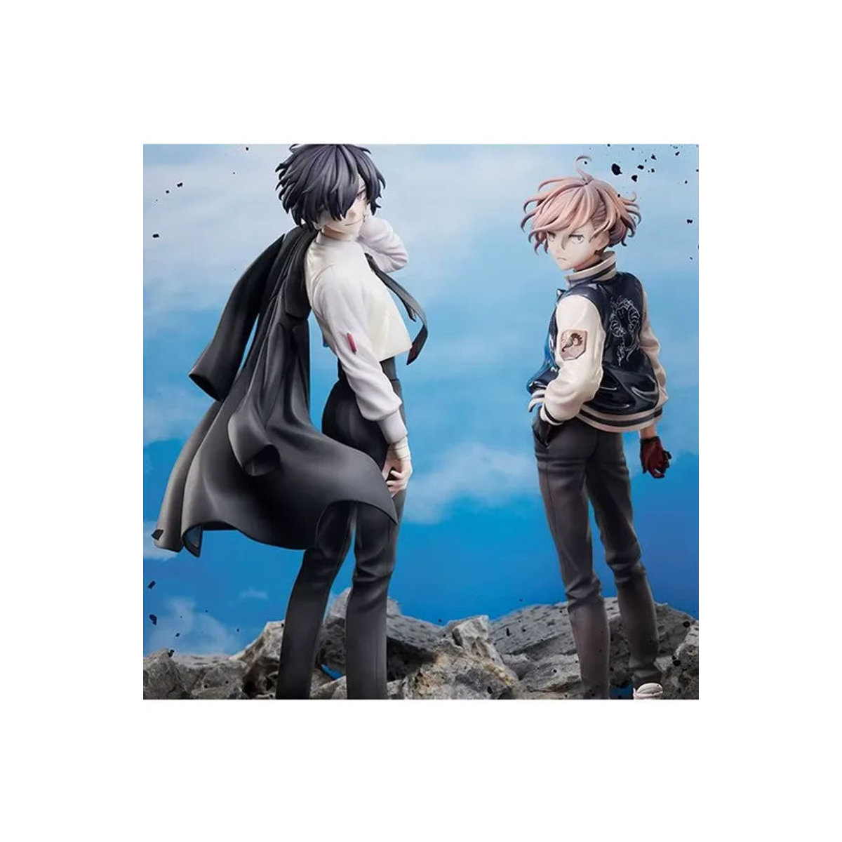 Bandai Bungou Stray Dogs Anime Actionfigur Dazai Osamu und Nakahara Chuuya Sammlermodell aus Kunststoff, mehrfarbig - Bild 3