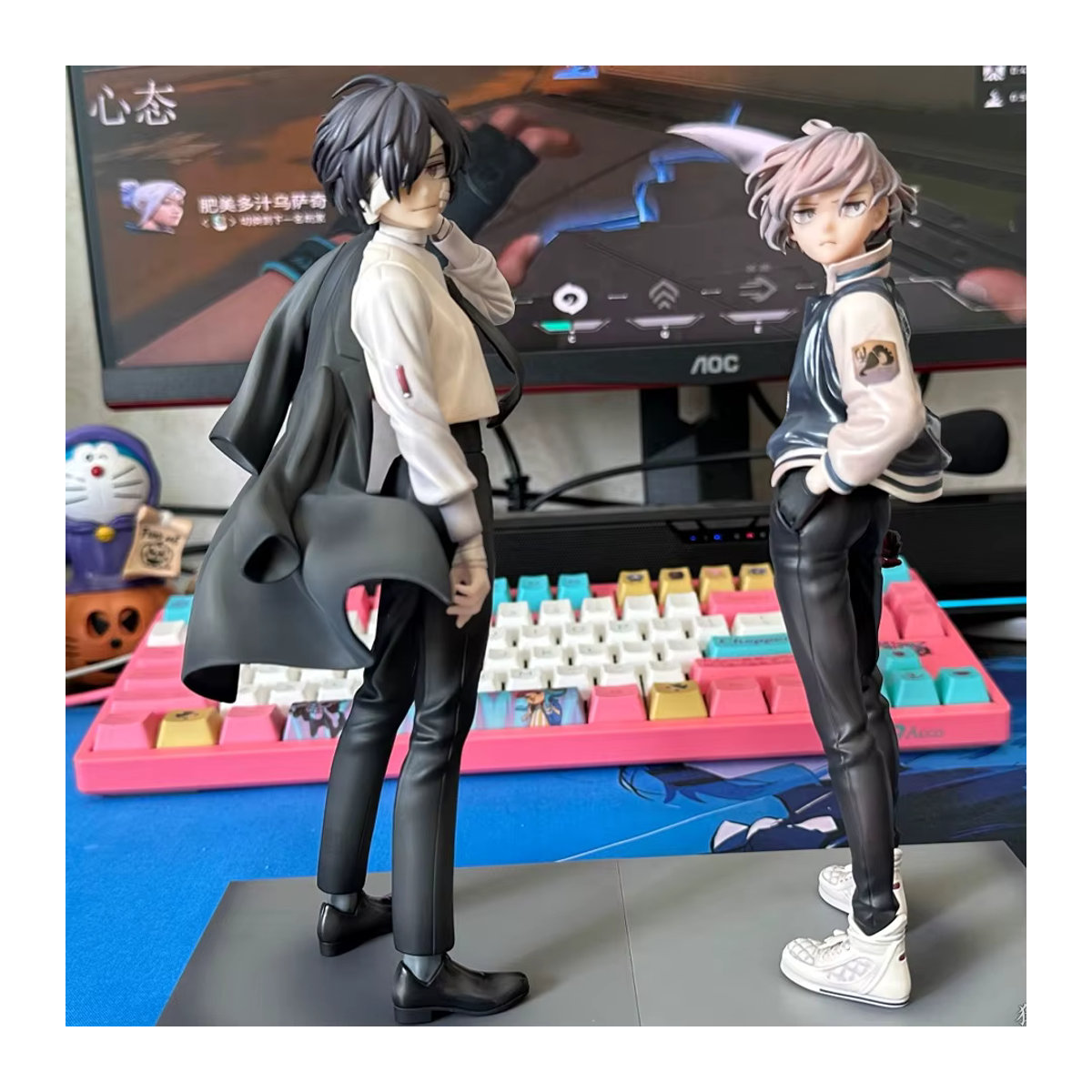 Bandai Bungou Stray Dogs Anime-Figur Dazai Osamu und Nakahara Chuuya Actionfiguren aus Kunststoff, mehrfarbig - Bild 2