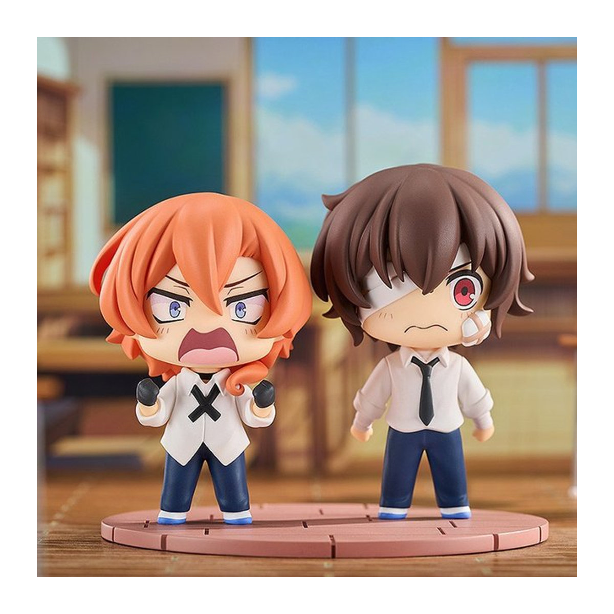 Bandai Bungou Stray Dogs Anime Figur Dazai Osamu und Nakahara Chuuya Sammelmodell aus Kunststoff, mehrfarbig, Höhe: 7 cm - Bild 1