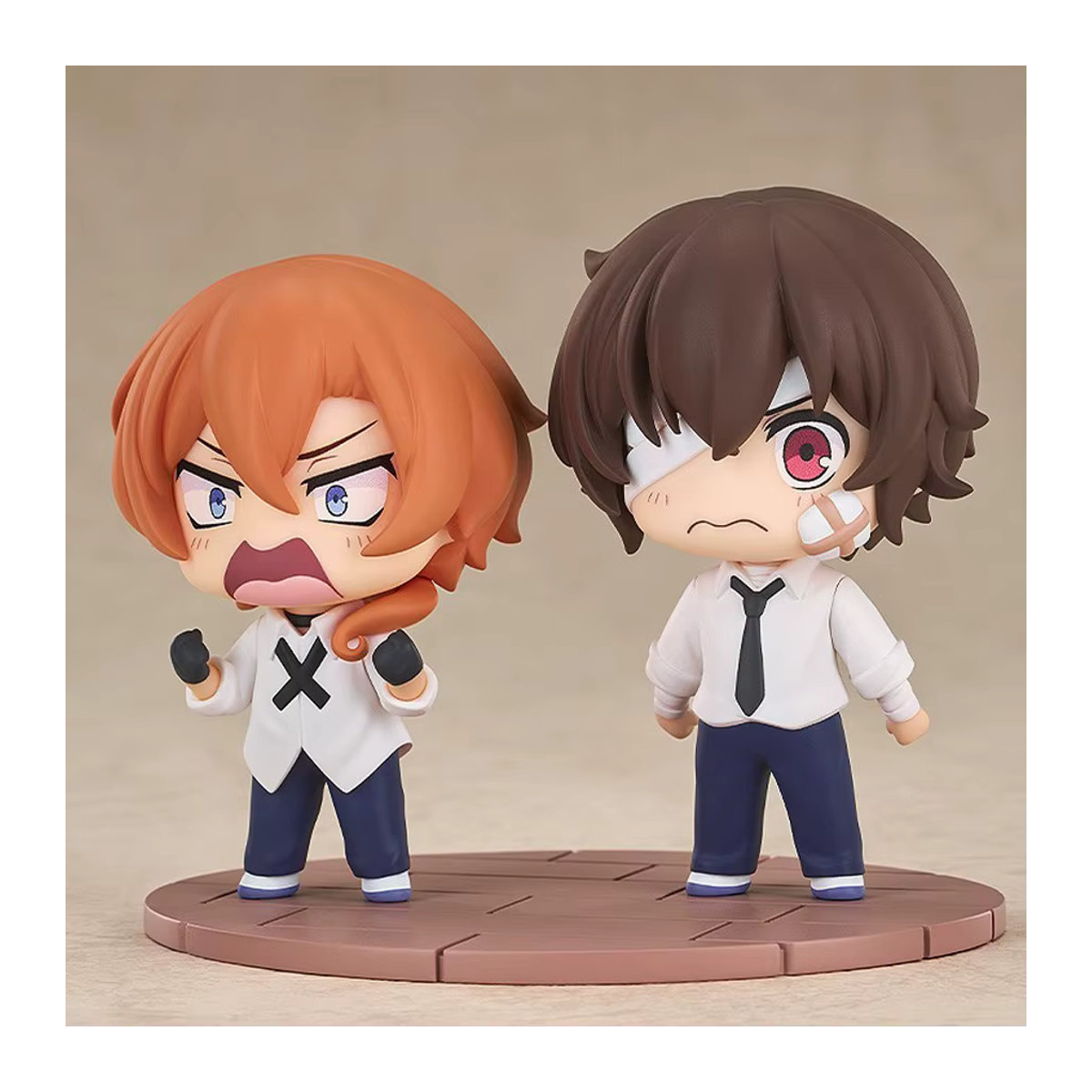 Bandai Bungou Stray Dogs Anime Figur Dazai Osamu und Nakahara Chuuya Sammelmodell aus Kunststoff, mehrfarbig, Höhe: 7 cm - Bild 5