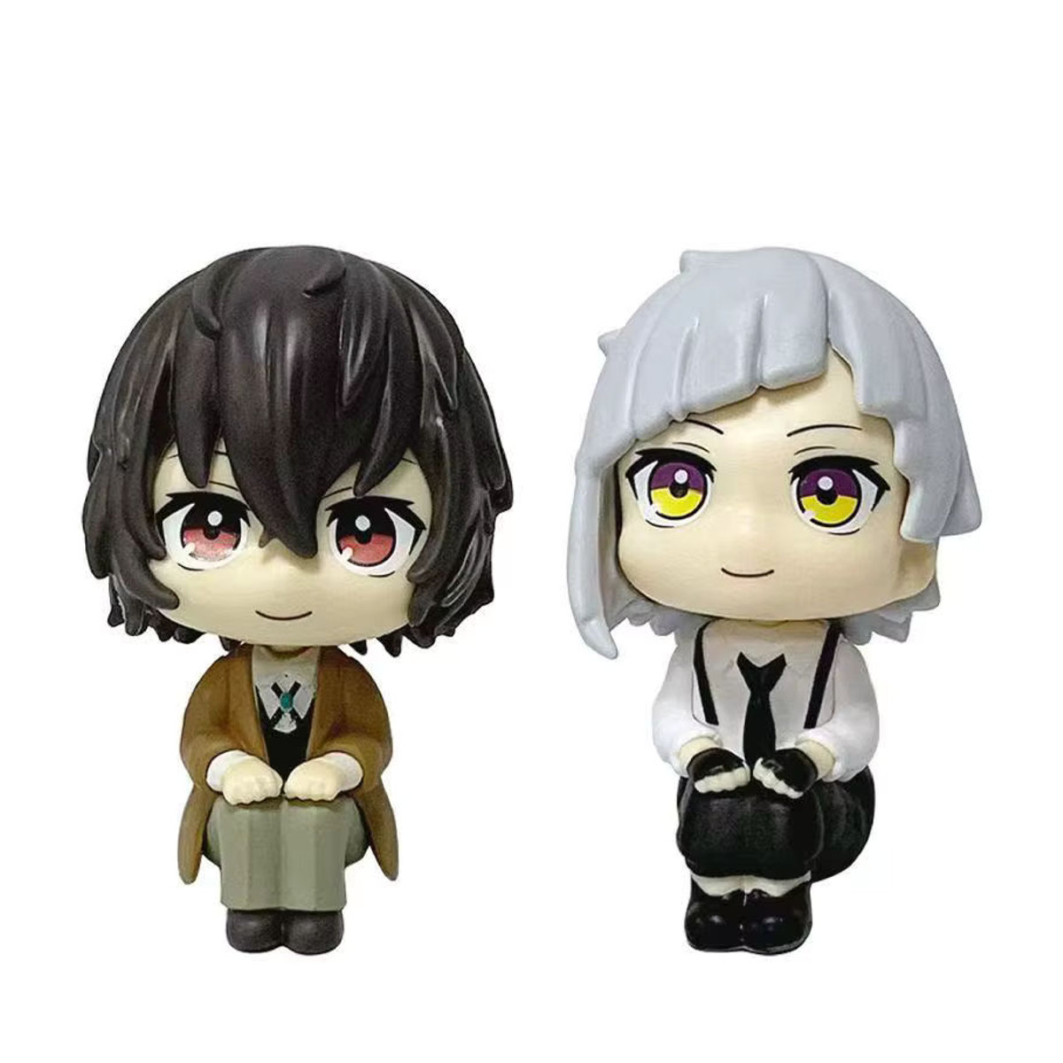 Bandai Bungou Stray Dogs Dazai Osamu und Nakajima Atsushi Actionfiguren aus Kunststoff, mehrfarbig, Anime-Sammlerfiguren zur Dekoration - Bild 2
