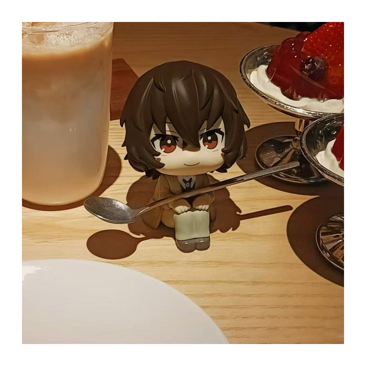 Bandai Bungou Stray Dogs Look Up Anime-Figur Nakajima Atsushi und Dazai Osamu Q-Version aus Kunststoff, mehrfarbig, Höhe: 10 cm - Bild 1