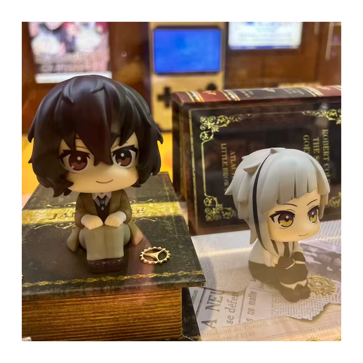 Bandai Bungou Stray Dogs Look Up Anime-Figur Nakajima Atsushi und Dazai Osamu Q-Version aus Kunststoff, mehrfarbig, Höhe: 10 cm - Bild 2