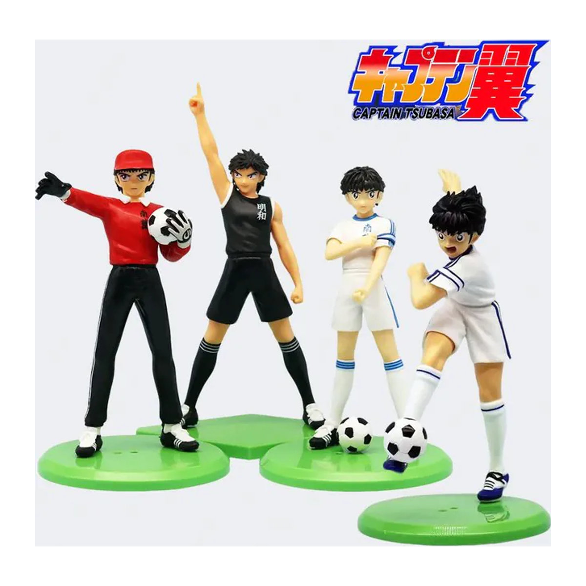Bandai Captain Tsubasa Anime Actionfigur Ozora Tsubasa mit Hyuuga Kojirou und Wakabayashi Genzou, mehrfarbig, Höhe: 18 cm - Bild 1