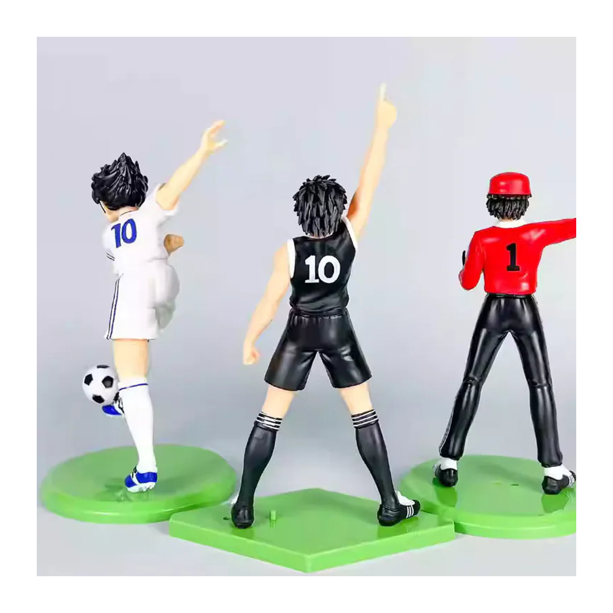 Bandai Captain Tsubasa Anime Actionfigur Ozora Tsubasa mit Hyuuga Kojirou und Wakabayashi Genzou, mehrfarbig, Höhe: 18 cm - Bild 4