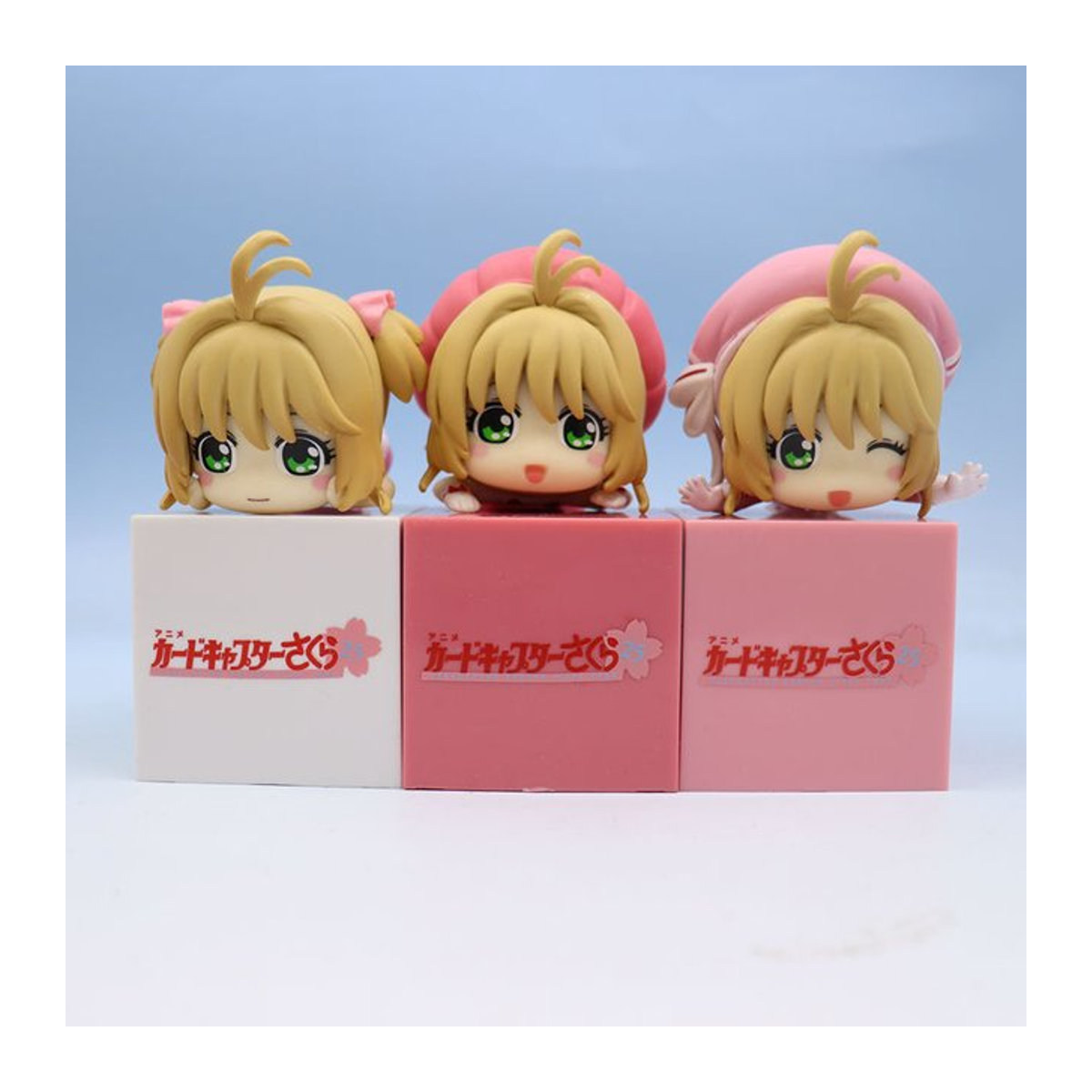 Bandai Cardcaptor Sakura Q-Version Actionfiguren Kinomoto Sakura Modell in 3 Stilen, mehrfarbig, Höhe: 10 cm - Bild 1