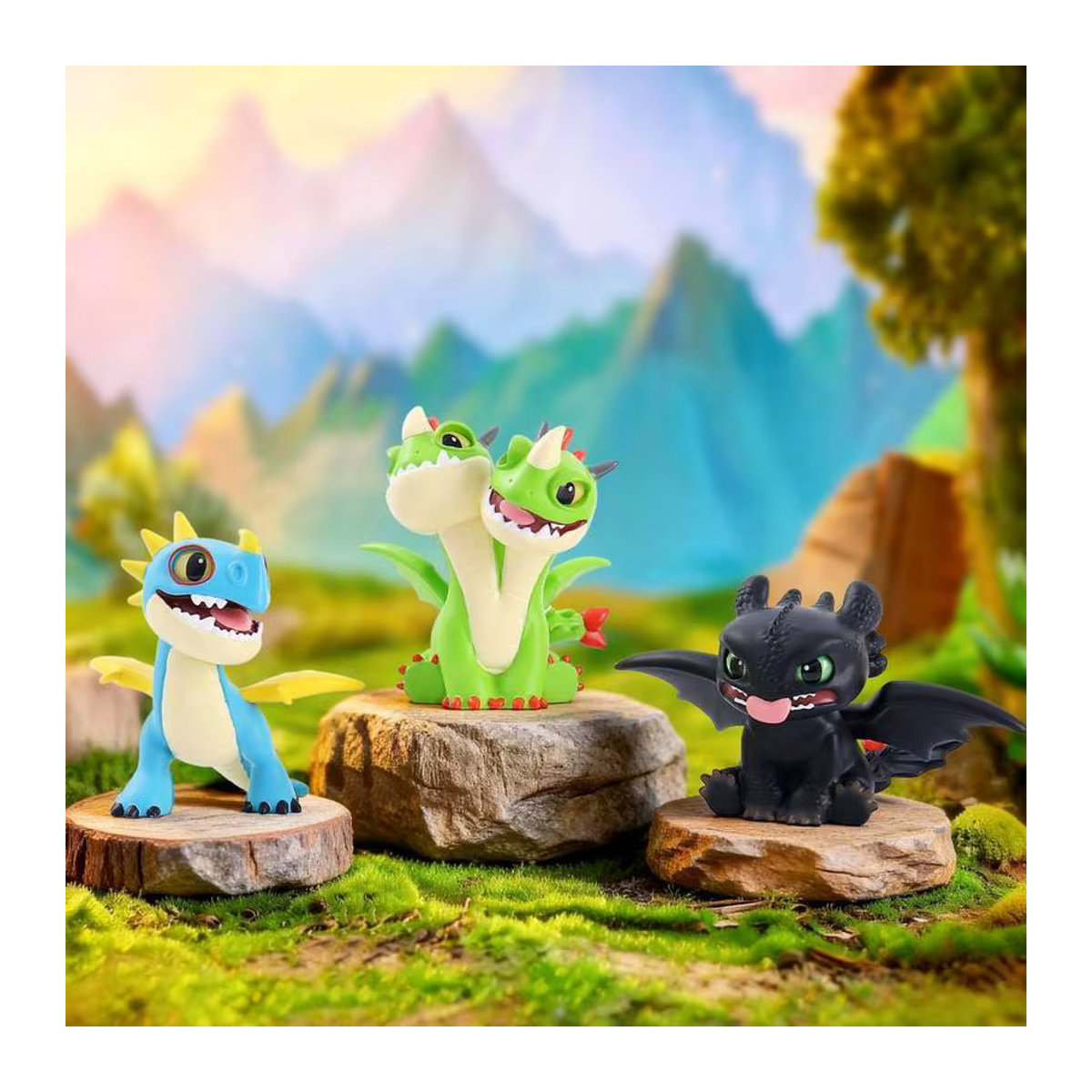 Bandai Cartoon-Drachen Blind Box Zahnlos Actionfiguren aus Kunststoff in Mehrfarbig als kreative Mystery Box für Teenager - Bild 4