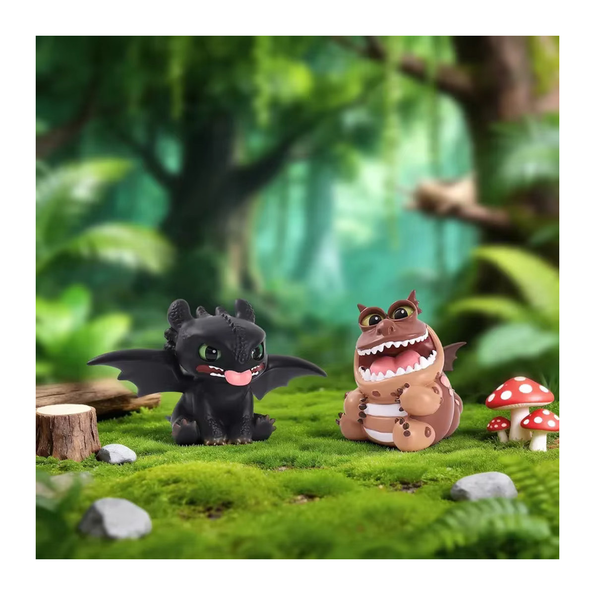 Bandai Cartoon-Drachen Blind Box Zahnlos Actionfiguren aus Kunststoff in Mehrfarbig als kreative Mystery Box für Teenager - Bild 5