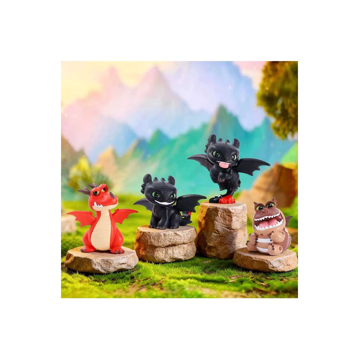 Bandai Cartoon-Drachen Blind Box Zahnlos Actionfiguren aus Kunststoff in Mehrfarbig als kreative Mystery Box für Teenager - Bild 7