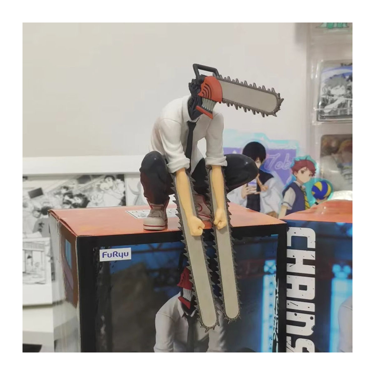 Bandai Chainsaw Man Anime Figur Denji Action Figure aus Kunststoff, mehrfarbig, Höhe: 14 cm - Bild 4