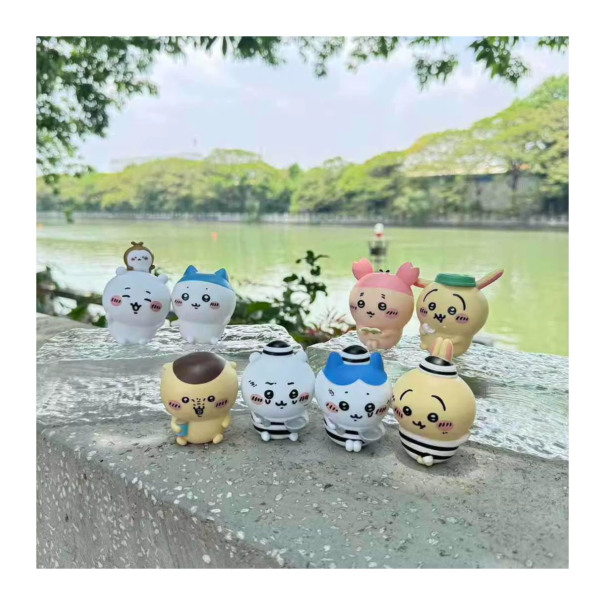 Bandai Chiikawa Japanische Anime Mini-Figuren Blindbox Kapselspielzeug aus Kunststoff, mehrfarbig - Bild 2