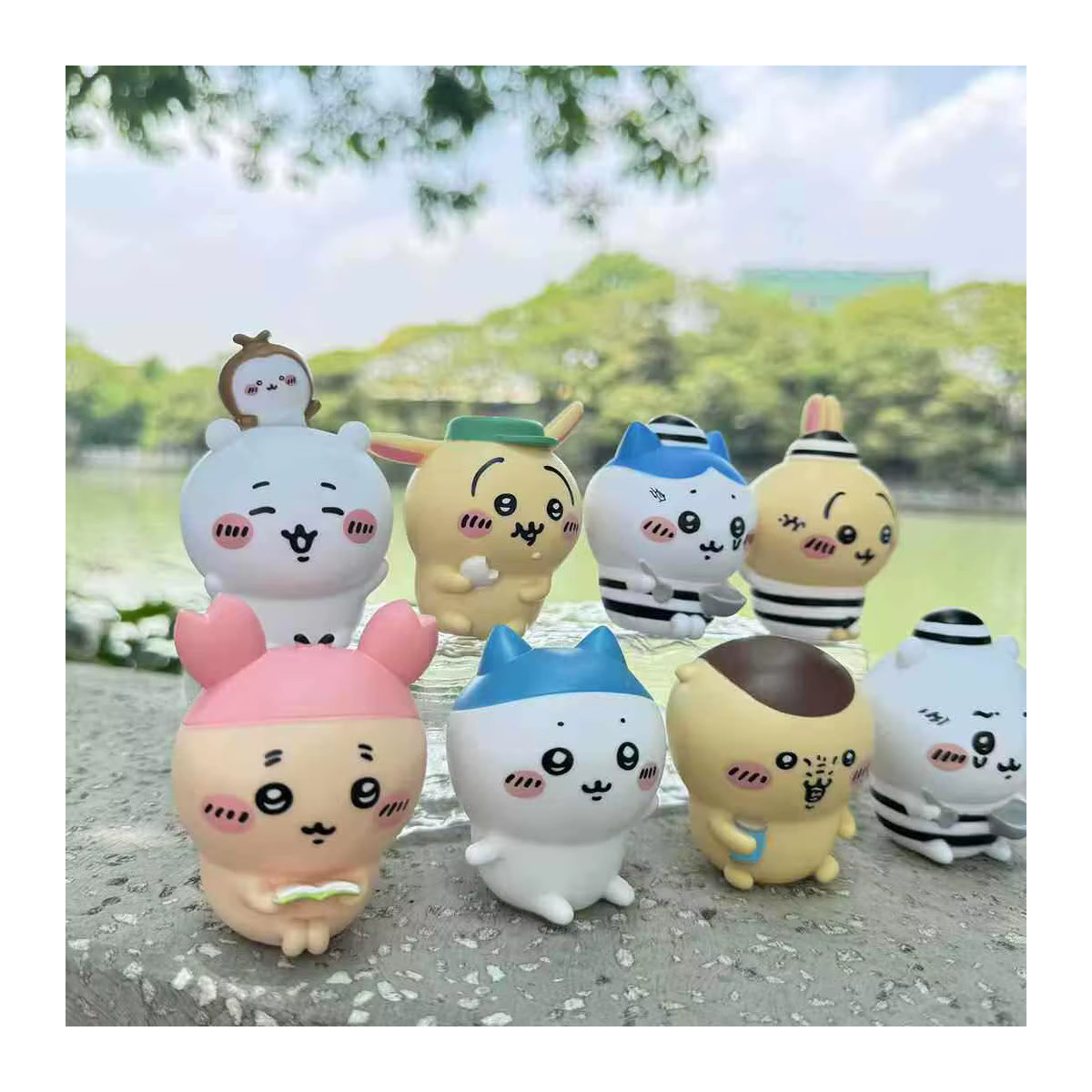 Bandai Chiikawa Japanische Anime Mini-Figuren Blindbox Kapselspielzeug aus Kunststoff, mehrfarbig - Bild 3