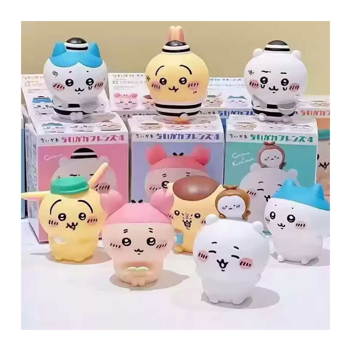 Bandai Chiikawa Japanische Anime Mini-Figuren Blindbox Kapselspielzeug aus Kunststoff, mehrfarbig - Bild 5