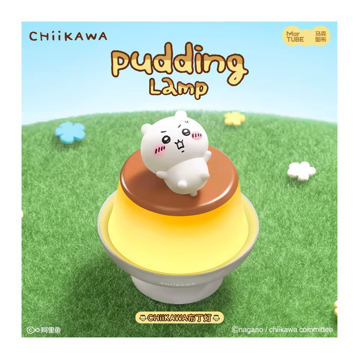 Bandai Chiikawa Tischlampe Hachiware und Usagi Leuchtendes Anime Desktop Ornament Bunt - Bild 2