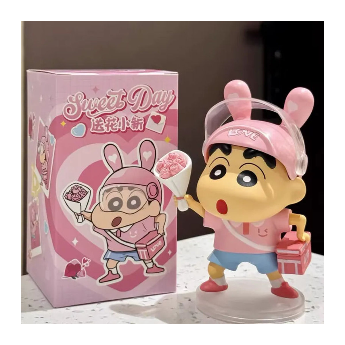 Bandai Crayon Shin-Chan Anime Figur, mehrfarbige Sammlerfigur aus Kunststoff, Höhe: 10 cm - Bild 4