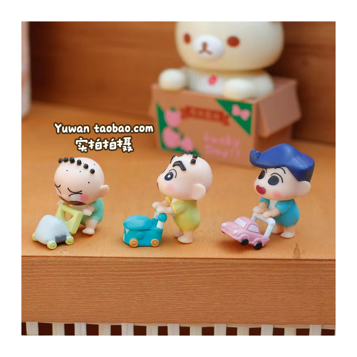 Bandai Crayon Shin-chan Baby Handwagen-Serie Blindbox Sammelfiguren aus Kunststoff, mehrfarbig - Bild 4