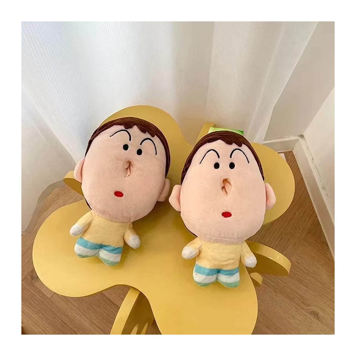 Bandai Crayon Shin-Chan Boochan Plüsch Taschentuchbox und Schlüsselanhänger Set, mehrfarbig, Höhe: 21 cm - Bild 2