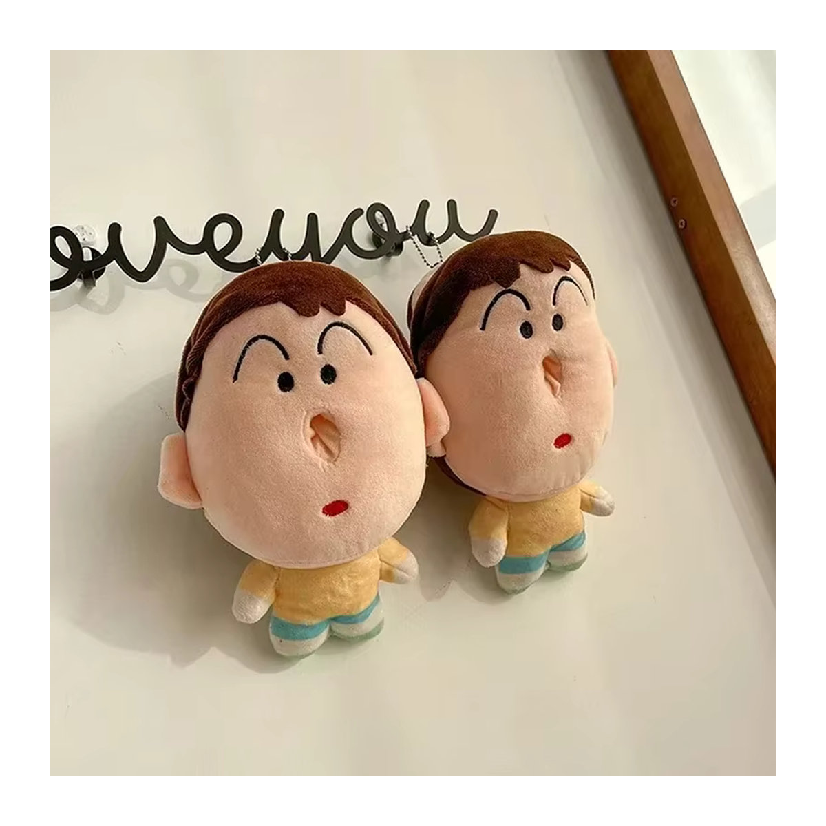 Bandai Crayon Shin-Chan Boochan Plüsch Taschentuchbox und Schlüsselanhänger Set, mehrfarbig, Höhe: 21 cm - Bild 4