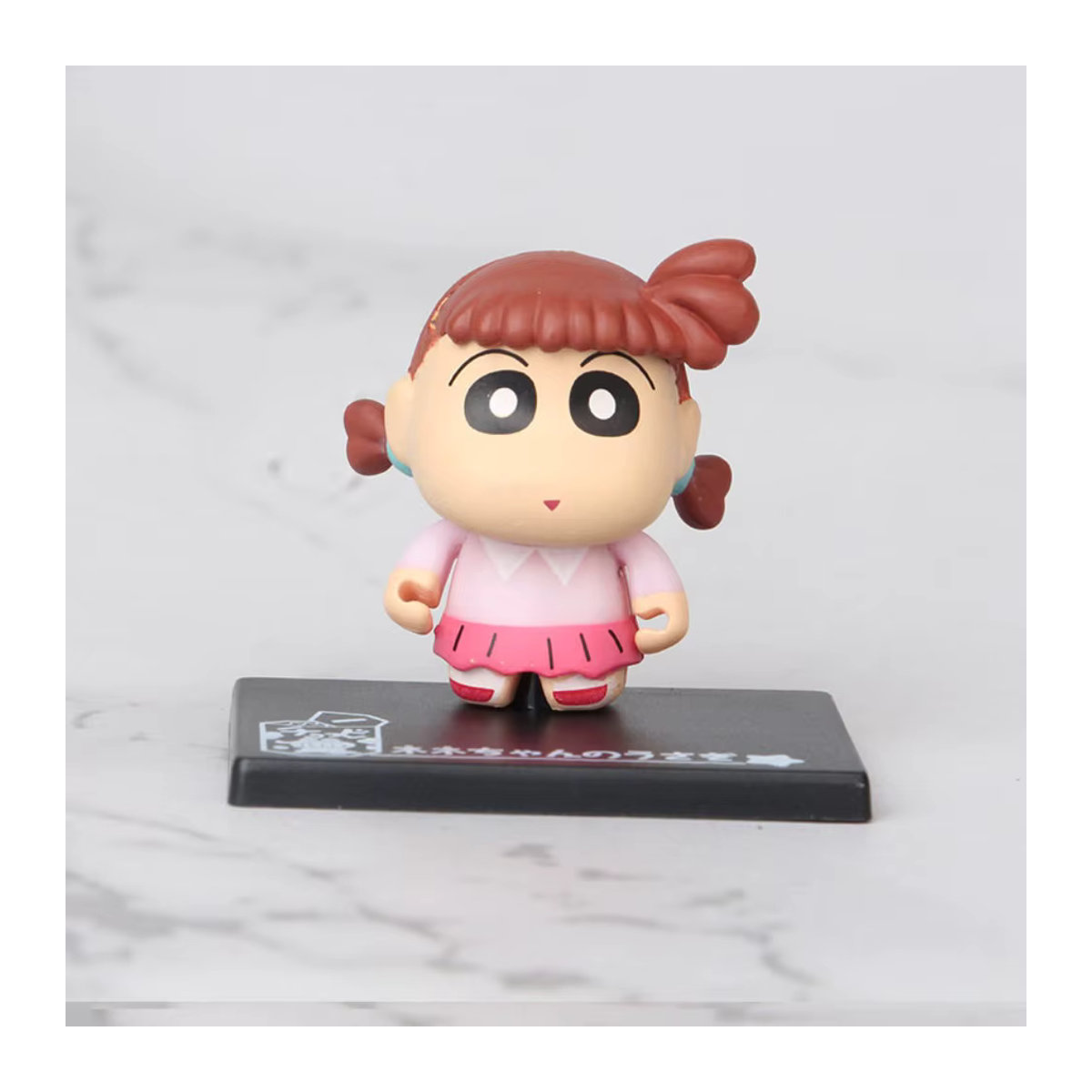 Bandai Crayon Shin-chan Q-Version Anime-Figur aus Kunststoff, mehrfarbig, Mini-Figur mit Standfuß für Sammler und zur Schreibtisch-Dekoration - Bild 3