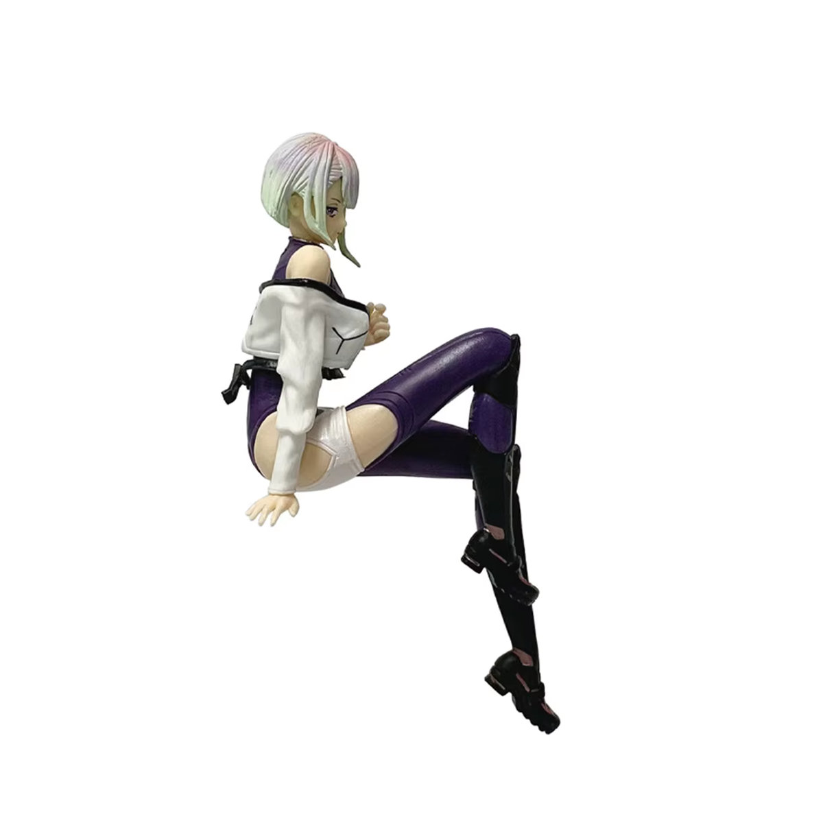 Bandai Cyberpunk Edgerunners Anime-Figuren Lucy & Rebecca in Sitzposition, mehrfarbiges Kunststoff-Modellspielzeug - Bild 4