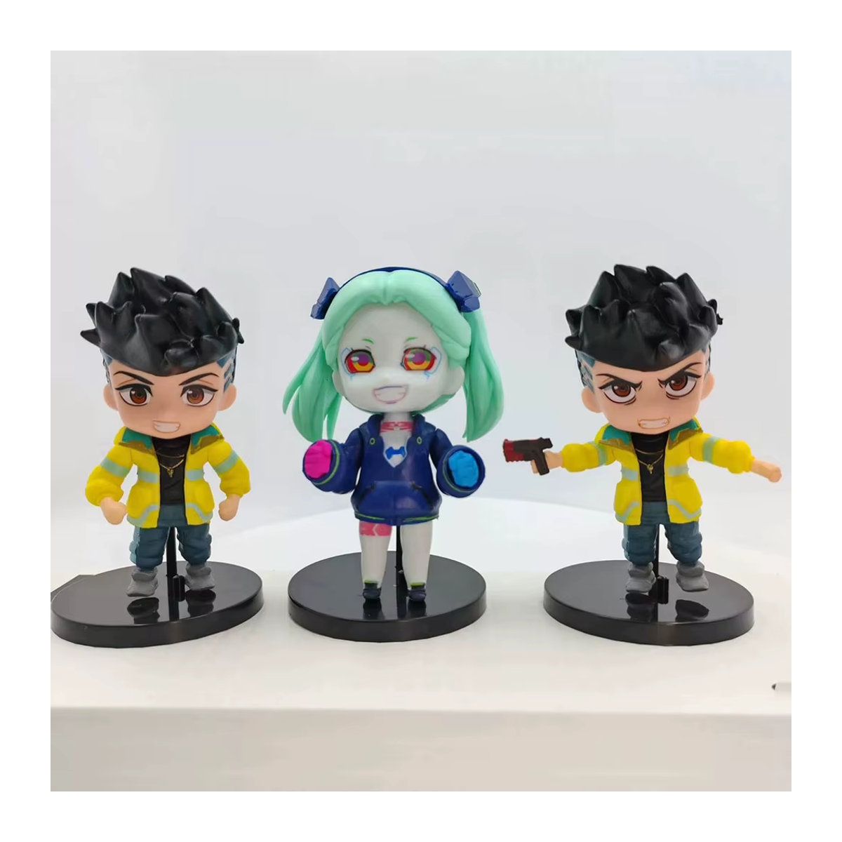 Bandai Cyberpunk Edgerunners Anime Spielfiguren Set aus Kunststoff, 6 verschiedene Modelle, mehrfarbig, Höhe: 10 cm - Bild 5