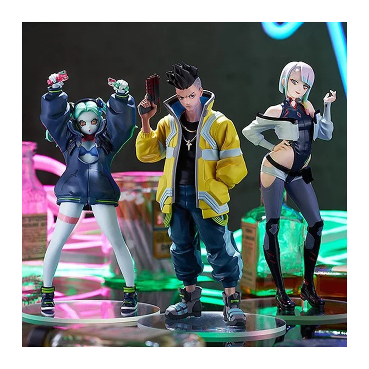 Bandai Cyberpunk Edgerunners Rebecca Anime Figur aus Kunststoff, mehrfarbig, stehendes Modell zur Dekoration - Bild 1