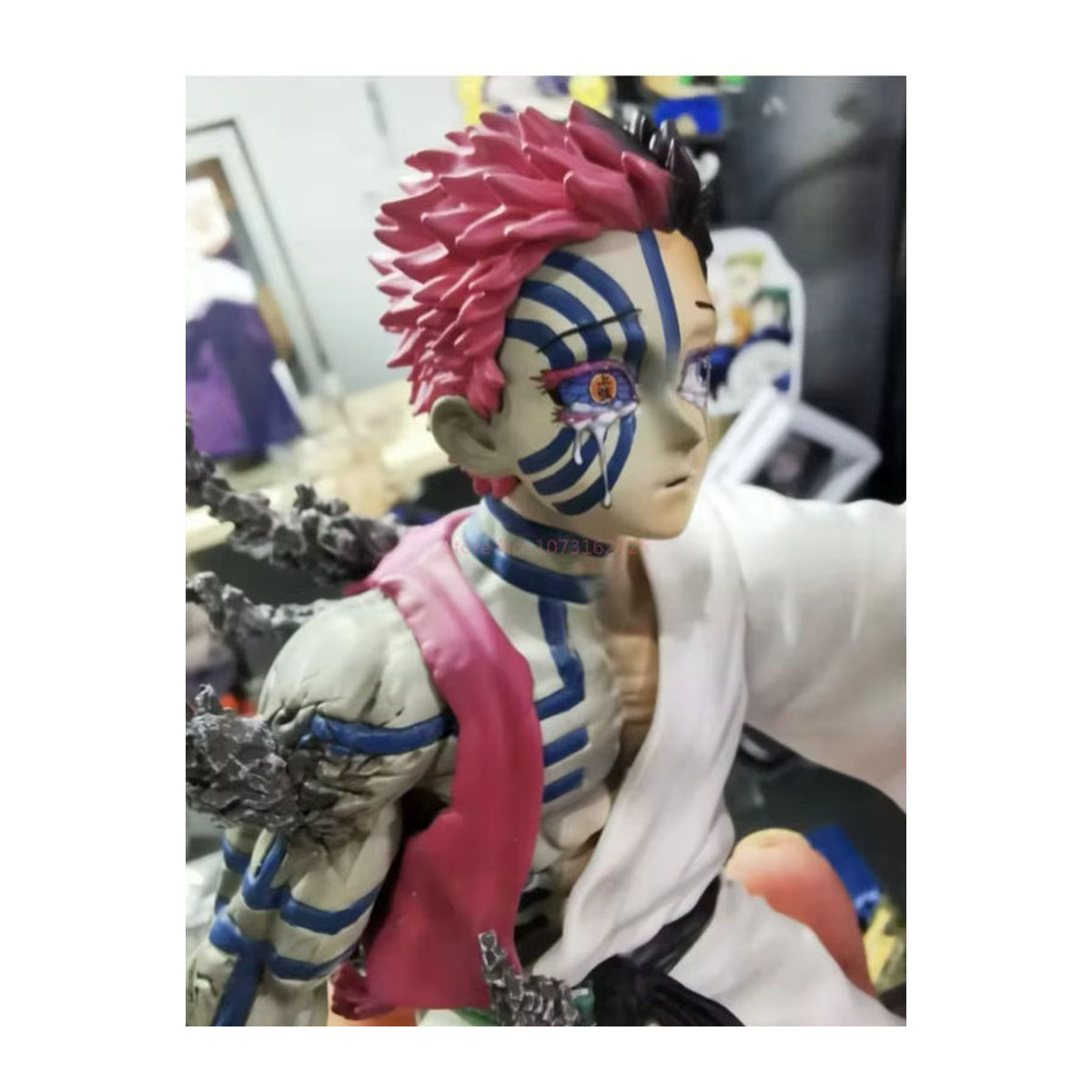 Bandai Dämon Slayer Anime Figur Akaza Hakuji aus PVC, mehrfarbig, Höhe: 13 cm - Bild 4