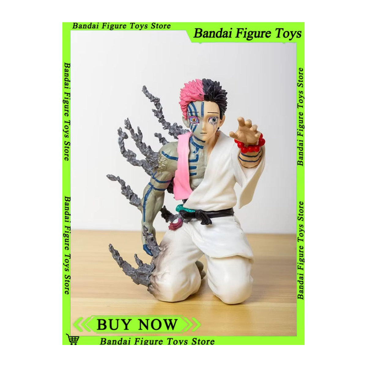 Bandai Dämon Slayer Anime Figur Akaza Hakuji aus PVC, mehrfarbig, Höhe: 13 cm - Bild 5