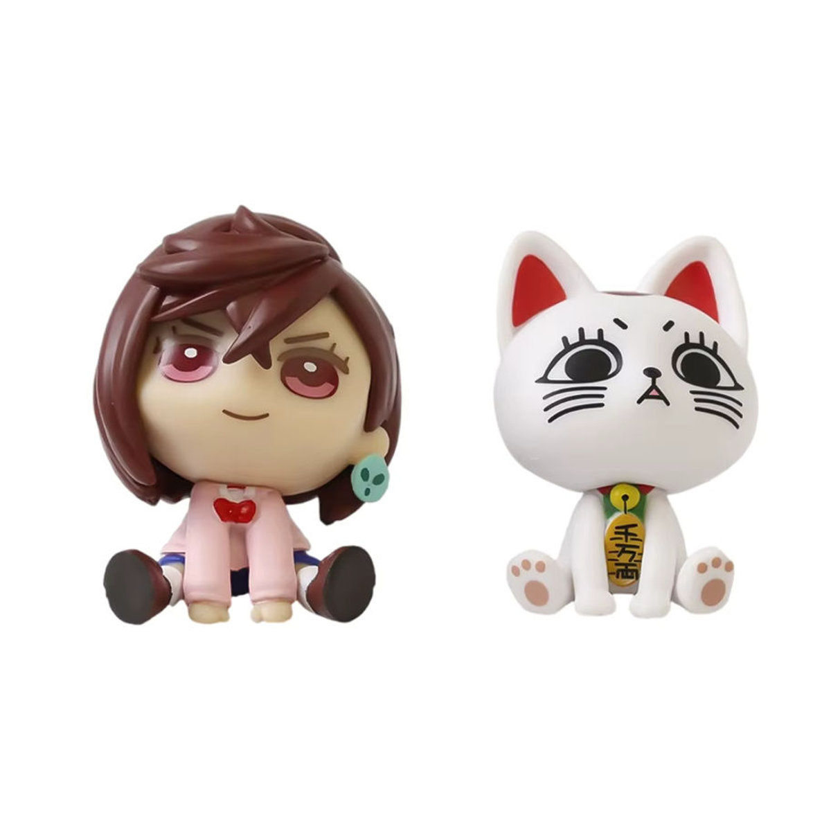 Bandai Dan Da Dan Anime Action Figuren Set, 4er Pack Momo Takakura und Ken, mehrfarbig, Höhe: 6 cm - Bild 3