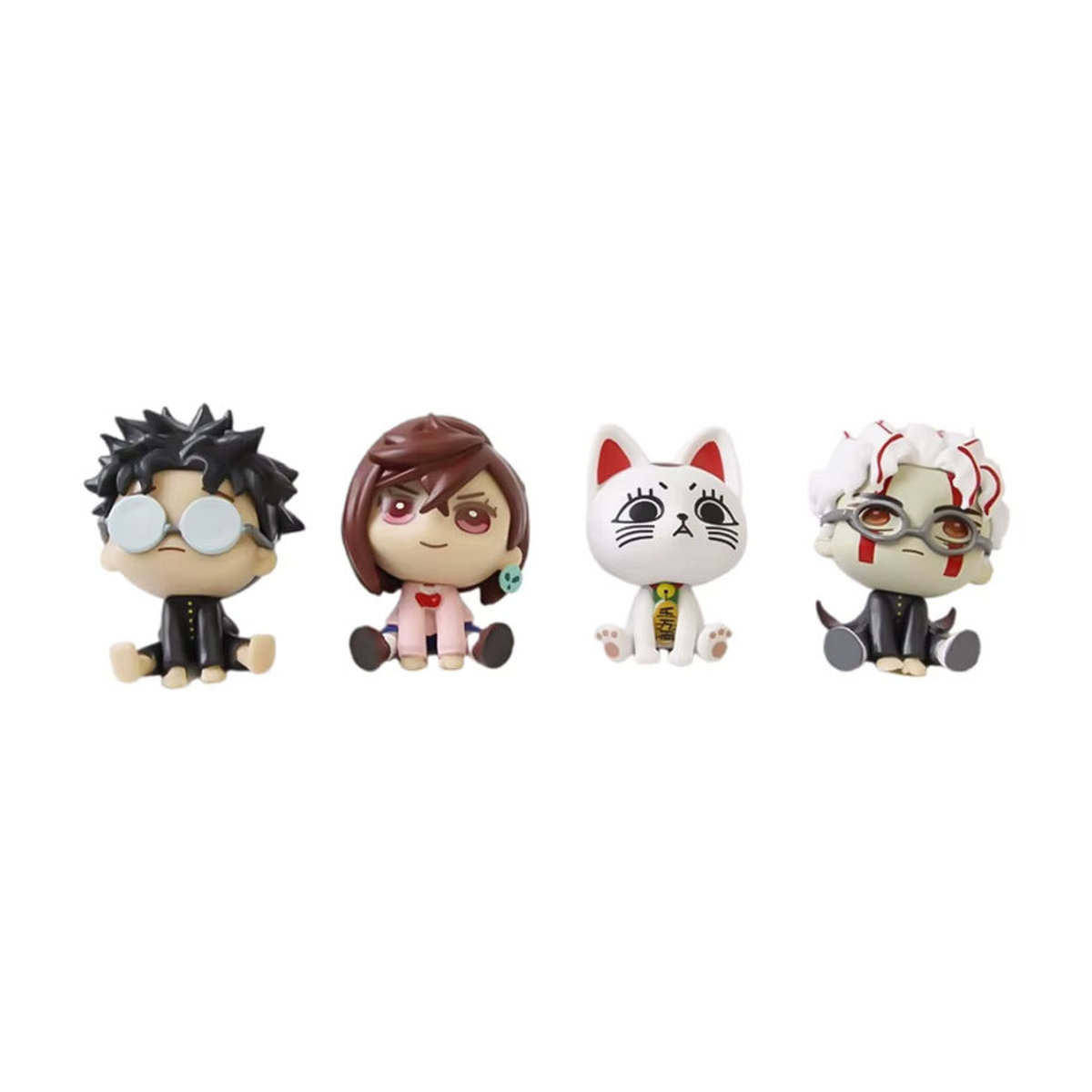 Bandai Dan Da Dan Anime Action Figuren Set, 4er Pack Momo Takakura und Ken, mehrfarbig, Höhe: 6 cm - Bild 4
