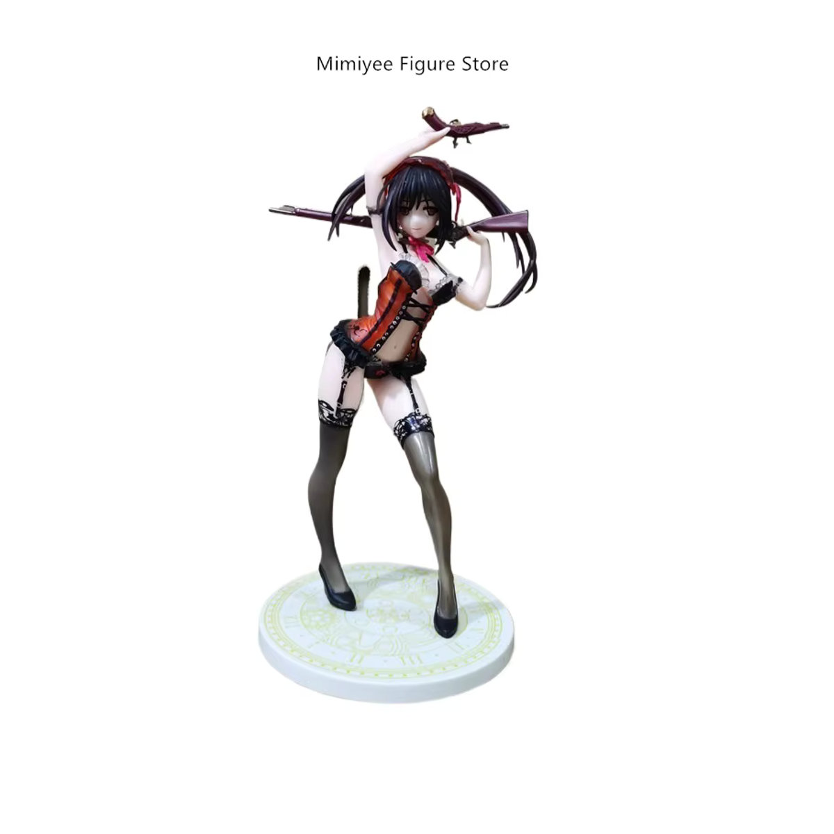 Bandai Date A Live Kurumi Tokisaki Anime PVC-Figur in Badeanzug, Schwarz, Höhe: 21 cm - Bild 2