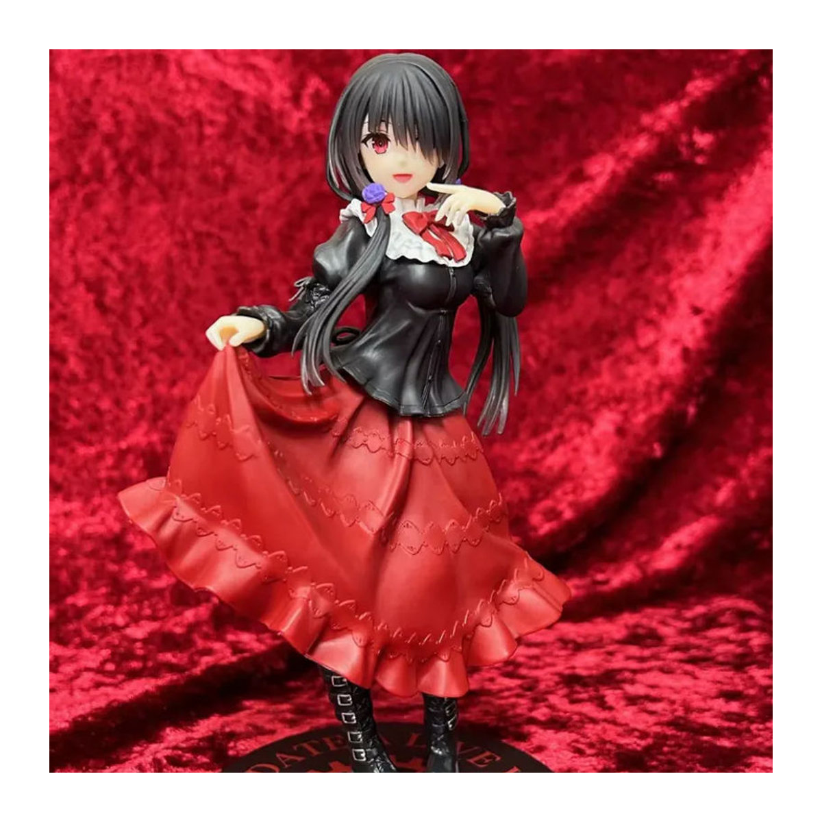 Bandai DATE A LIVE Tokisaki Kurumi Anime-Figur aus Kunststoff in Schwarz und Mehrfarbig als stehendes Modell-Ornament - Bild 3