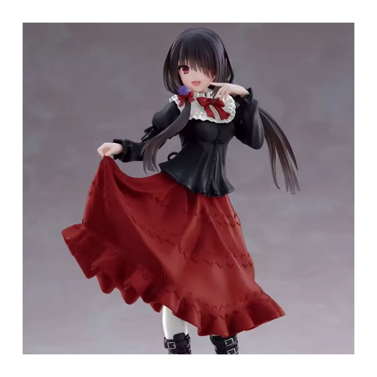 Bandai DATE A LIVE Tokisaki Kurumi Anime-Figur aus Kunststoff in Schwarz und Mehrfarbig als stehendes Modell-Ornament - Bild 4