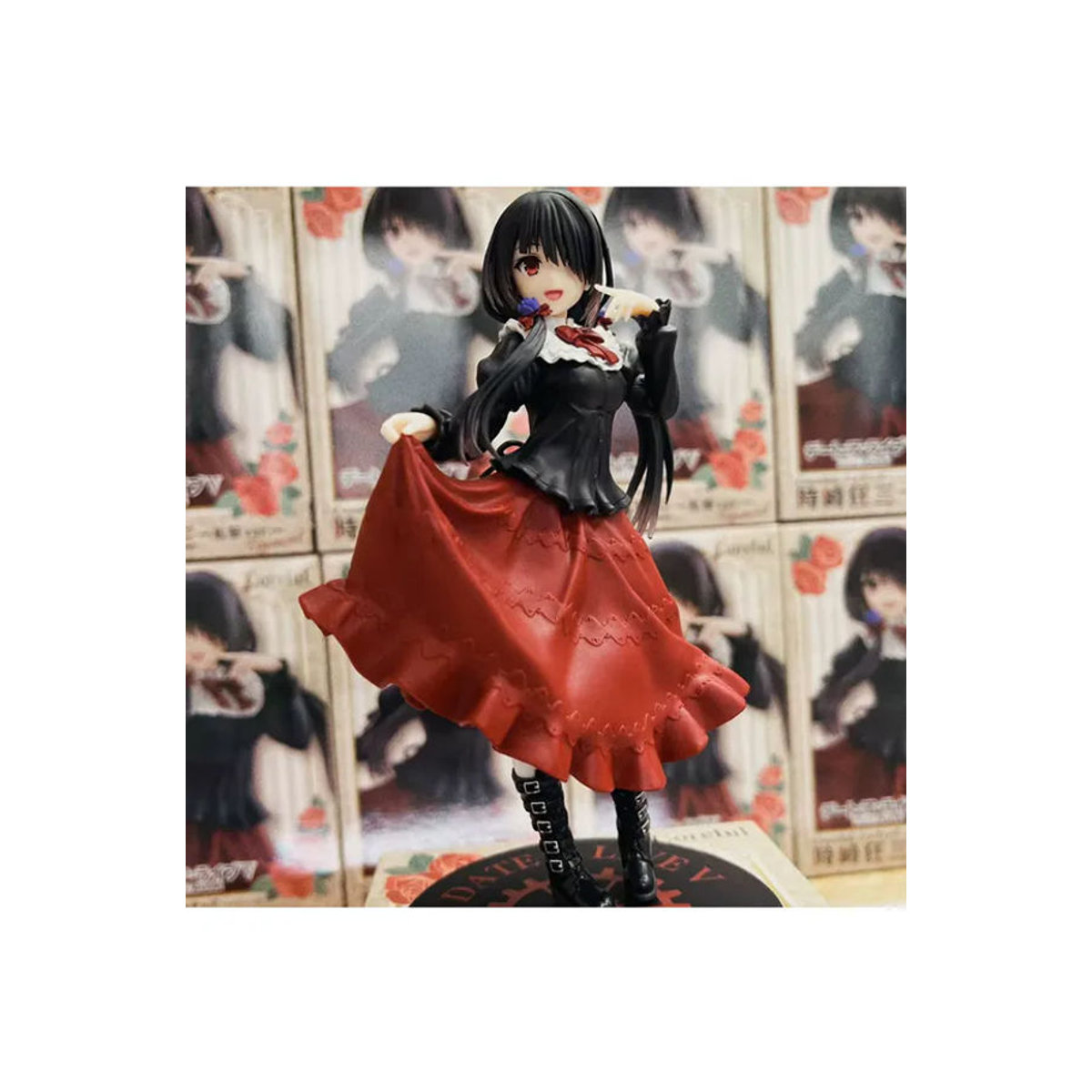 Bandai DATE A LIVE Tokisaki Kurumi Anime-Figur aus Kunststoff in Schwarz und Mehrfarbig als stehendes Modell-Ornament - Bild 6