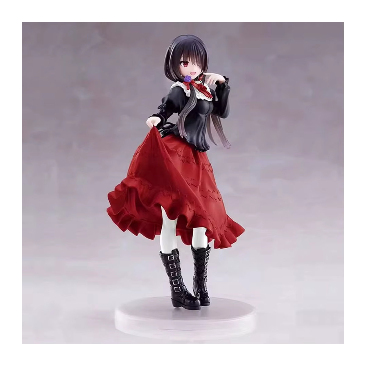 Bandai Date A Live Tokisaki Kurumi Anime-Figur in Rot, stehendes Mädchen-Modell aus Kunststoff, Höhe: 19 cm - Bild 5