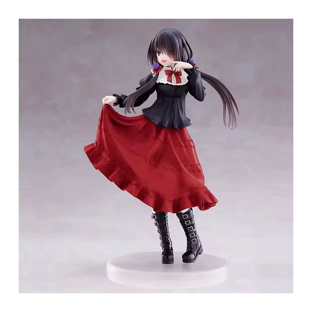 Bandai Date A Live Tokisaki Kurumi Anime-Figur in Rot, stehendes Mädchen-Modell aus Kunststoff, Höhe: 19 cm - Bild 6