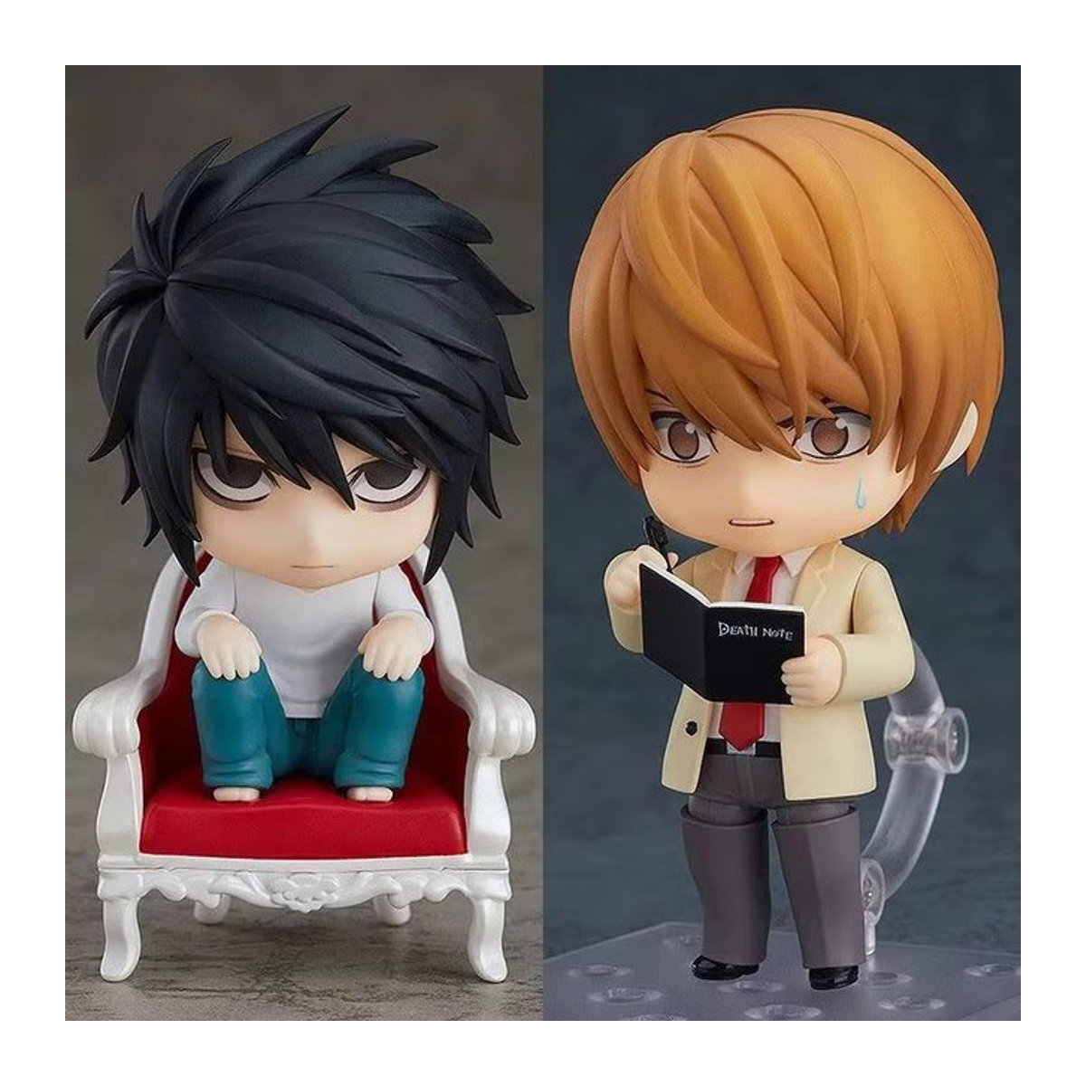 Bandai Death Note Nendoroid Anime Actionfigur Light Yagami und L, mehrfarbig, Höhe: 10 cm - Bild 1