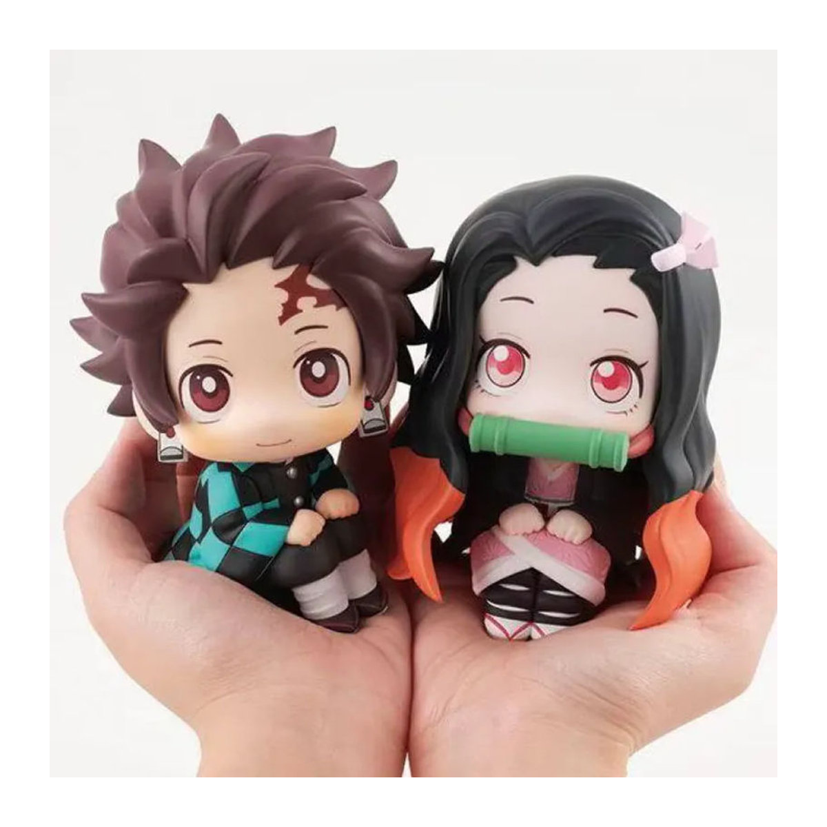 Bandai Demon Slayer Actionfigur Q-Version Tanjiro Kamado und Nezuko aus Kunststoff, mehrfarbig, Höhe: 8 cm bis 9 cm - Bild 2