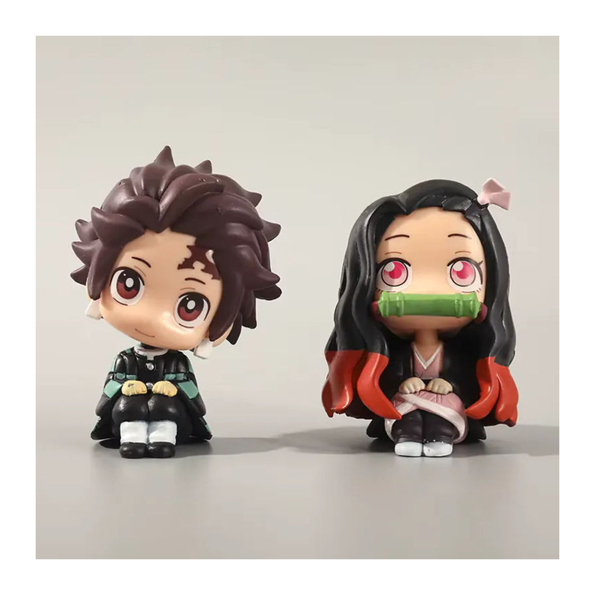 Bandai Demon Slayer Actionfigur Q-Version Tanjiro Kamado und Nezuko aus Kunststoff, mehrfarbig, Höhe: 8 cm bis 9 cm - Bild 3