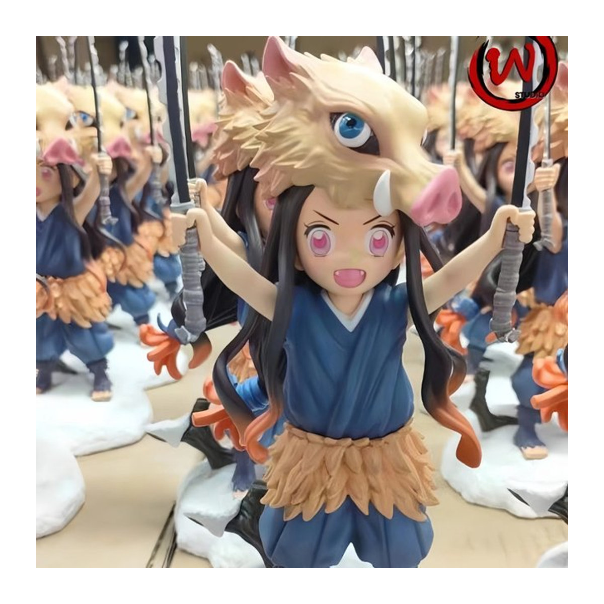 Bandai Demon Slayer Actionfiguren Nezuko Kamado und Inosuke Hashibira aus PVC, mehrfarbig, Höhe: 20 cm - Bild 1