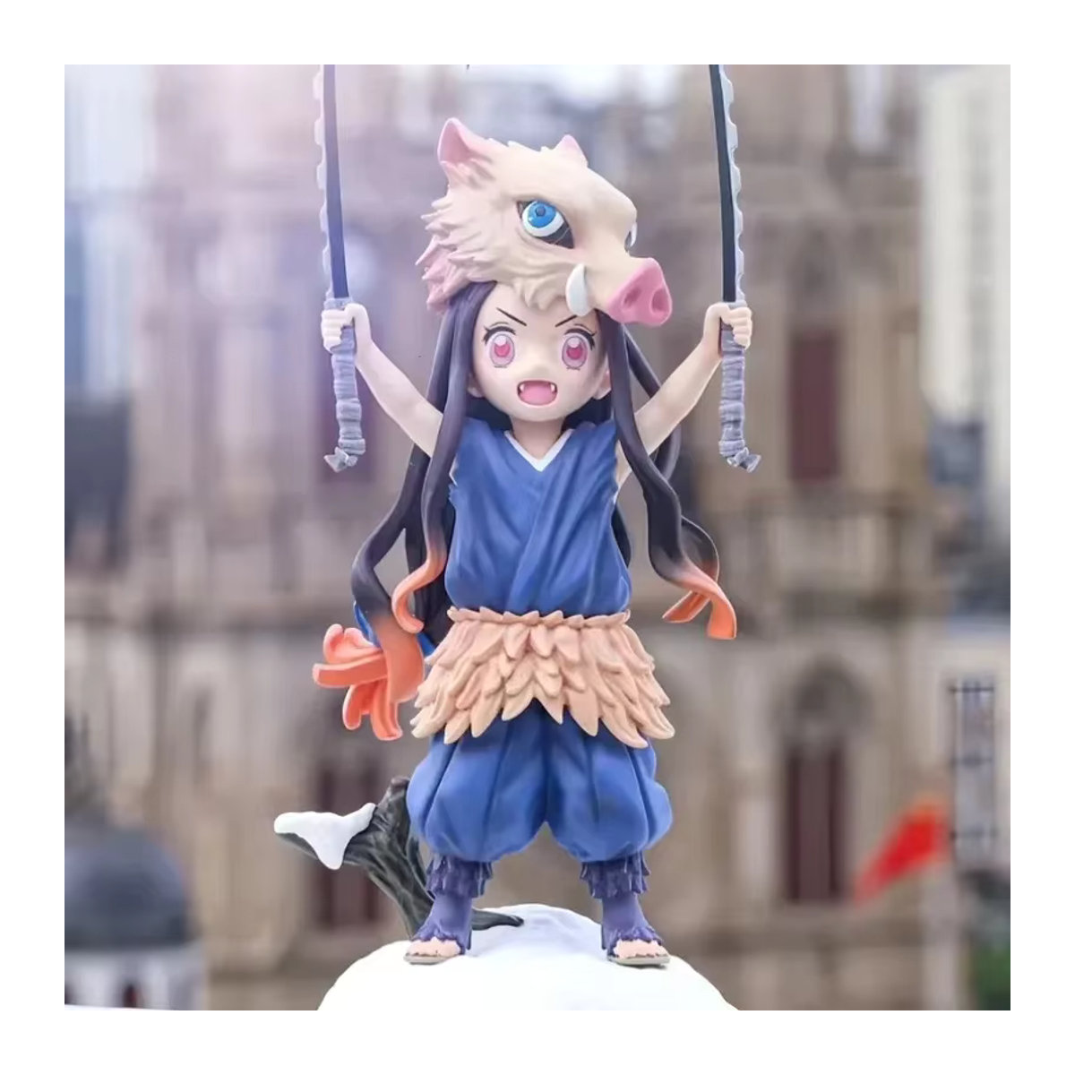 Bandai Demon Slayer Actionfiguren Nezuko Kamado und Inosuke Hashibira aus PVC, mehrfarbig, Höhe: 20 cm - Bild 3
