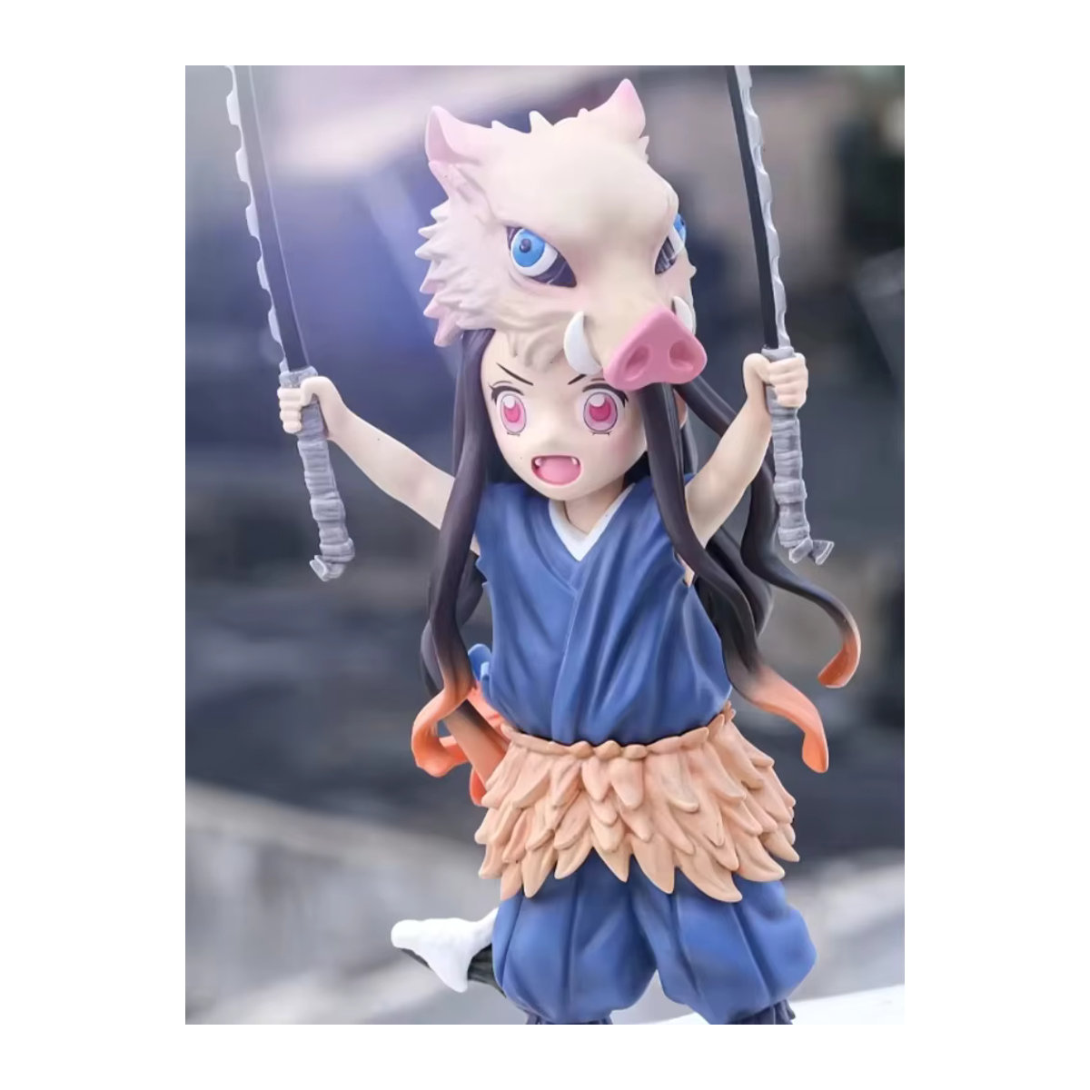 Bandai Demon Slayer Actionfiguren Nezuko Kamado und Inosuke Hashibira aus PVC, mehrfarbig, Höhe: 20 cm - Bild 6