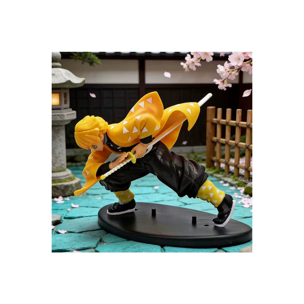 Bandai Demon Slayer Agatsuma Zenitsu Actionfigur in Gelb mit Schwenkfunktion als Sammlerstück und Desktop-Deko - Bild 7