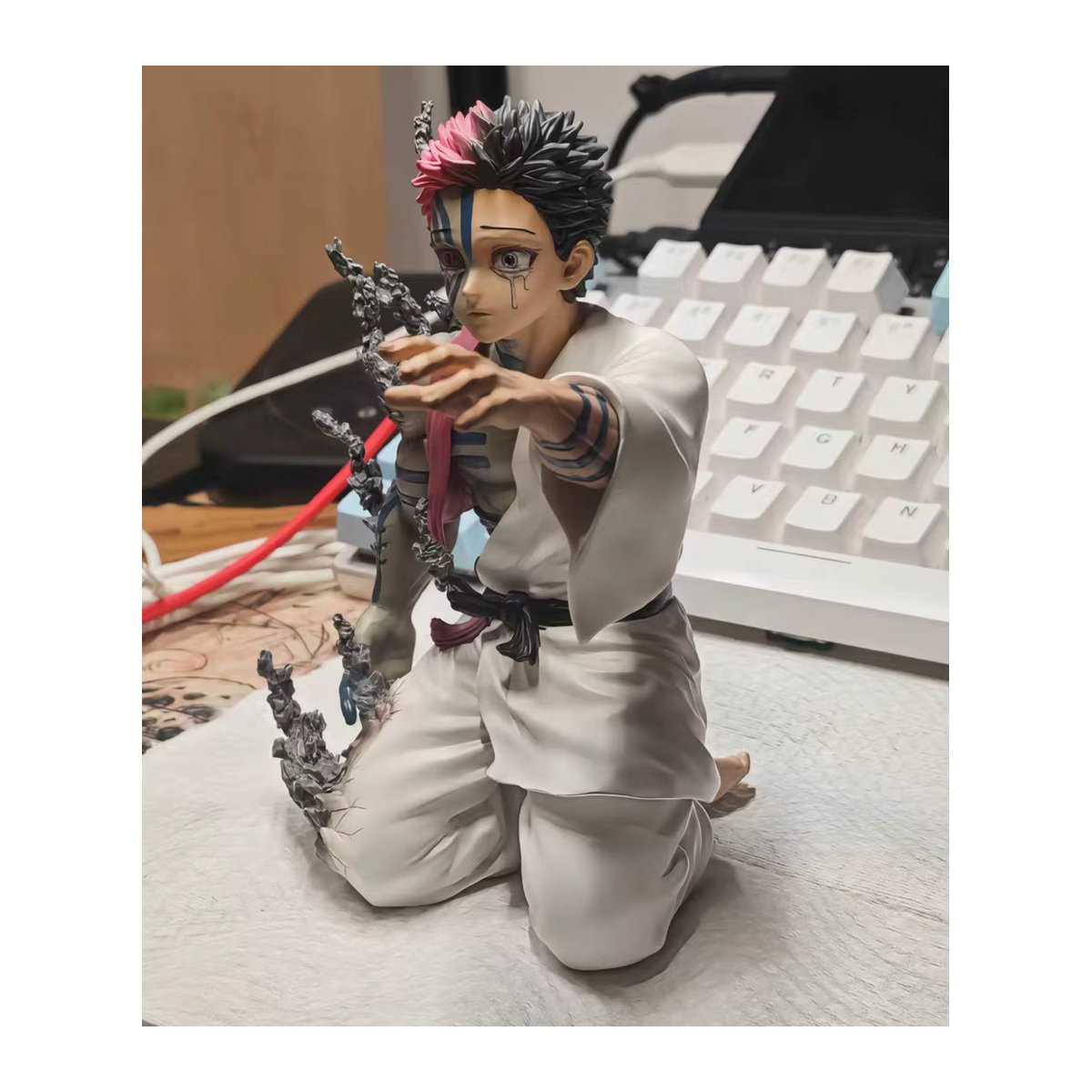 Bandai Demon Slayer Akaza Anime Actionfigur aus Kunststoff, mehrfarbig, Höhe: 14 cm - Bild 5