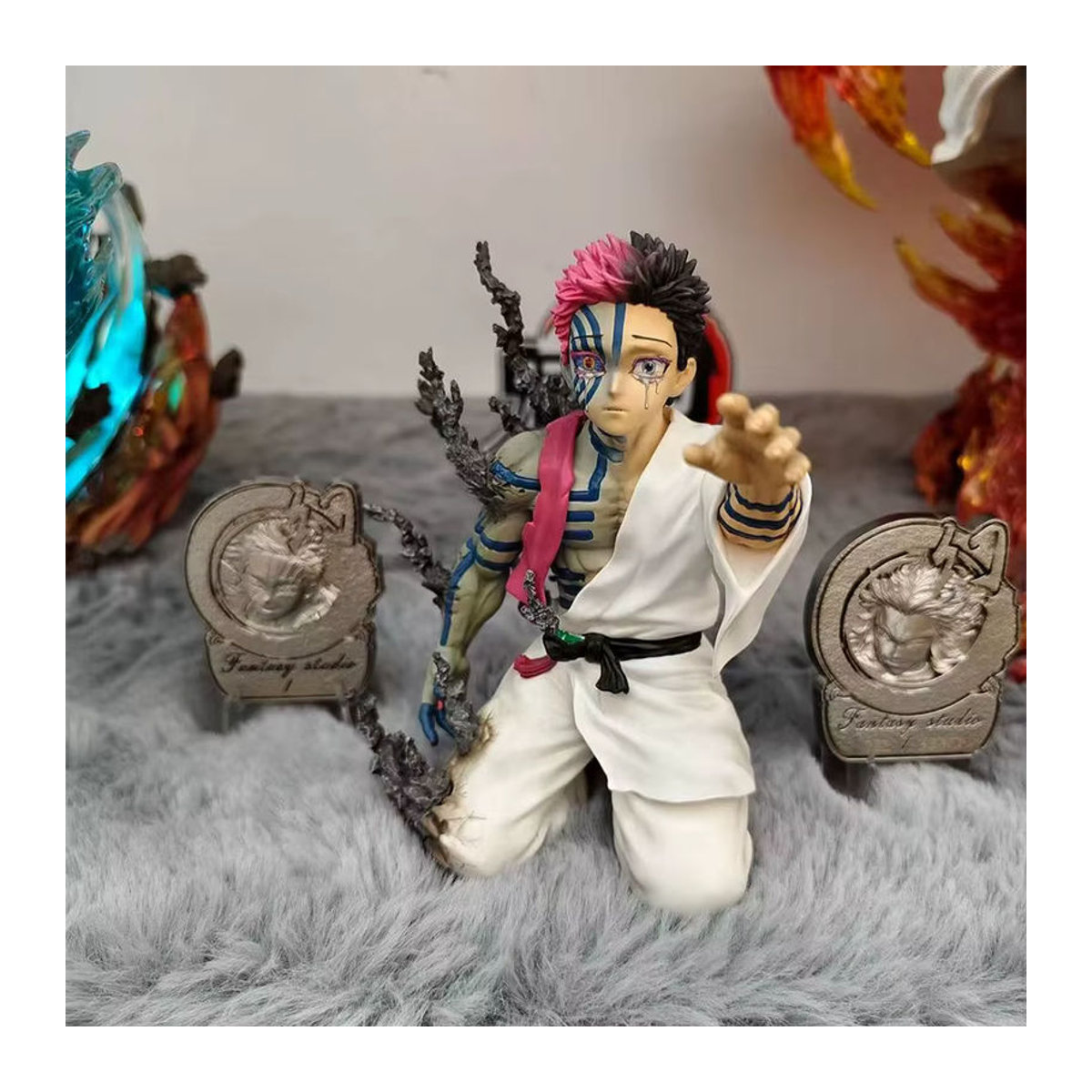 Bandai Demon Slayer Akaza Hakuji Anime Actionfigur aus PVC, mehrfarbig, Höhe: 14 cm - Bild 6